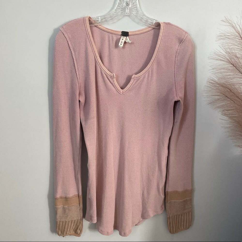Free People Embroidered Henley